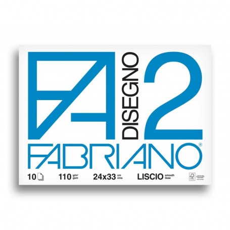 ALBUM P.M. FABRIANO2 -240X330MM- 10FG 110GR LISCIO