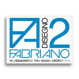 ALBUM P.M. FABRIANO2 -240X330MM- 10FG 110GR LISCIO SQUADRATO
