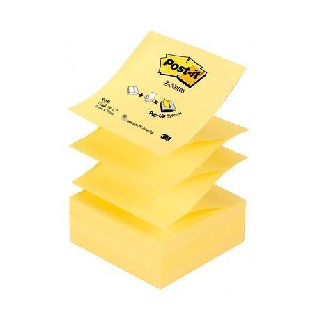 Foglietti Post-it Z-Notes per dispenser  - colore Giallo Canary