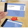 Biglietti da visita bianchi opachi personalizzabili per stampanti inkjet