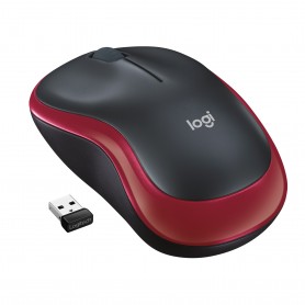 MOUSE WIRELESS M185 ROSSO