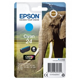 Cartuccia Epson 24 -elefante- ciano