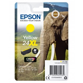 Cartuccia Epson 24 XL -elefante- giallo alta capacità