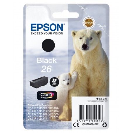 Cartuccia Epson 26 -Orso Polare- nero