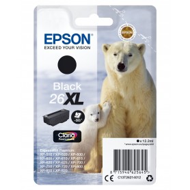 Cartuccia Epson 26 XL -Orso Polare- nero alta capacità