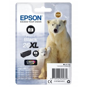 Cartuccia Epson 26 XL -Orso Polare- nero Foto alta capacità