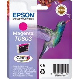 Cartuccia Epson T0803 -colibrì- magenta