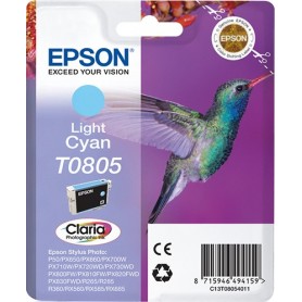 Cartuccia Epson T0805 -colibrì- ciano CHIARO