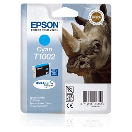 Cartuccia Epson T1002 rinoceronte ciano
