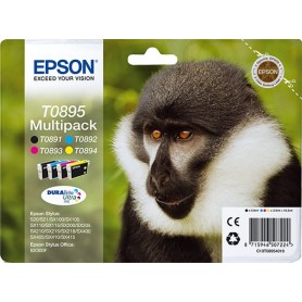 multipack Epson T0895 scimmia nero ciano magenta giallo