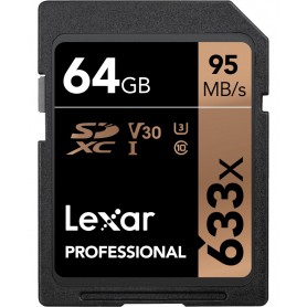 Scheda SD Lexar Professional 633X SDXC UHS-I cards 64 GB classe 10