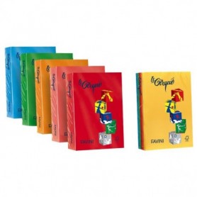 carta colorata le cirque assortimento di 5 colori forti -50 fogli per colore- a4 21x29,7 cm � 250 fogli