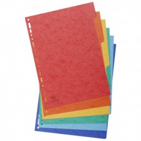 divisori neutri 6 tasti - cartoncino colorato a4