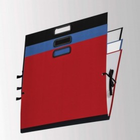 cartella porta disegni 35x50cm  blu - con lacci di chiusura laterale