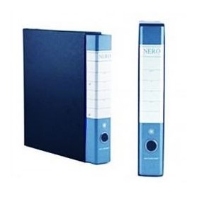 raccoglitore nero& protocollo -23 x 33 cm- dorso 5 colore azzurro