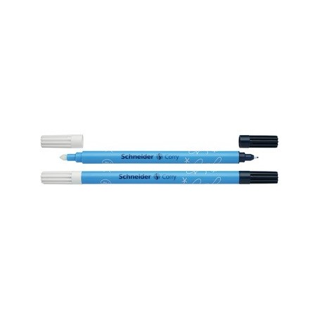 corry cancellino per inchiostro blu reale. punta conica per applicazione sottile o larga. punta blu per una so