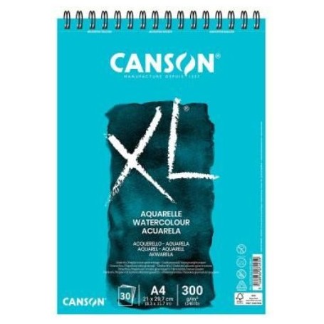 BLOCCO CANSON XL AQUARELLE 30F A3 300G