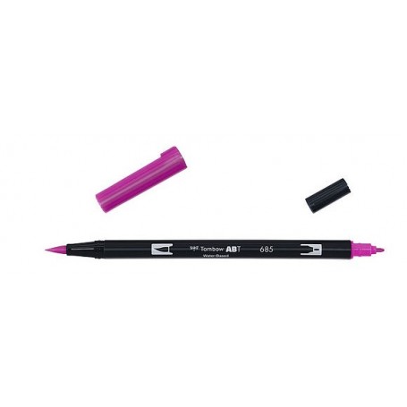 Tombow Abt Dual Brush Pen 685  colore DEEP magenta