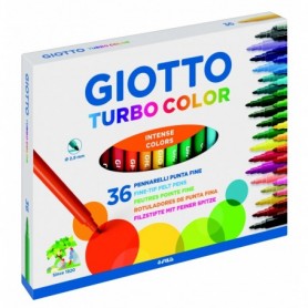 Pennarelli Giotto Turbo Color astuccio da 36 pz