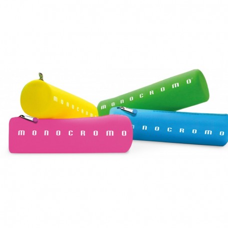Astuccio tombolino soft touch MONOCROMO fluo.