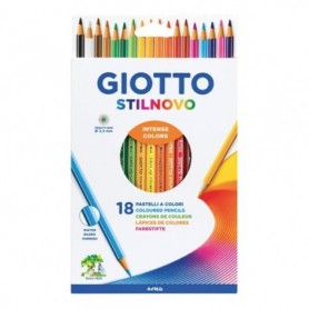 Pastelli Giotto STILNOVO Astuccio 18 PZ.
