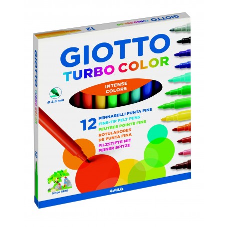 Pennarelli Giotto Turbo Color astuccio da 12 pz.