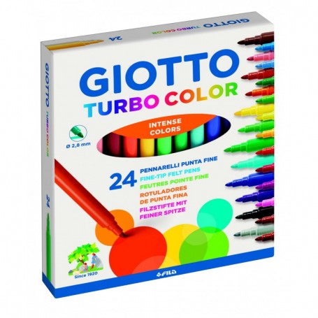 Pennarelli Giotto Turbo Color astuccio da 24 pz.