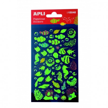 Adesivi Sagomati "Pesci Luminescenti" 1 Fg Bs App