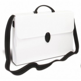 Valigetta Polionda A Tracolla Bianco 27X37,5Cm Dorso 8Cm