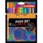 Fineliners Stabilo Point 88 Arty - scatola cartone - 18 pezzi.
