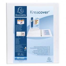 raccoglitore personalizzabile kreacover 3 tasche - 4 anelli - dorso 47 mm