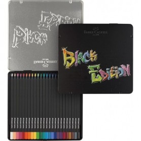 Matite Faber Castell Black Edition 
Conf In Metallo 24 Pezzi