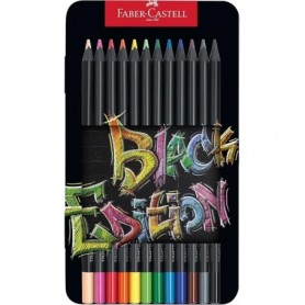 Matite Faber Castell Black Edition 
Conf In Metallo 12 Pezzi