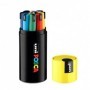 Posca Gift Box 9Pz Marcatori Uni Posca GIALLO
Punta Fine 0,7Mm Pc1