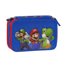 ASTUCCIO ORGANIZZATO SUPER MARIO 3 ZIP CON PENNA FRIXION