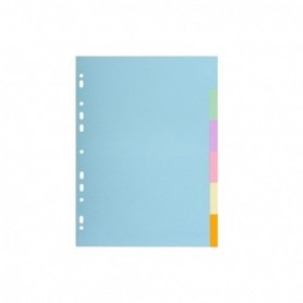 separatore pastel A4 6 tasti in cartoncino 170gr 1606e forever exacompta