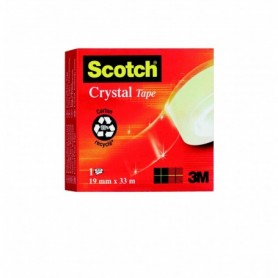 NASTRO ADESIVO SCOTCH CRYSTAL CLEAR 600 33MTX19MM