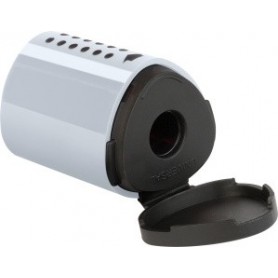 temperamatite grip 2001 mini , con serbatoio, a un foro, grigio