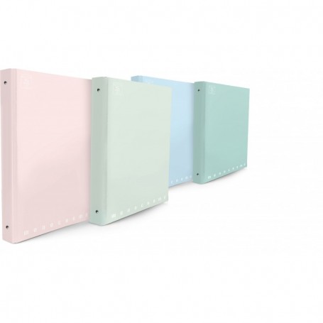copertina ad anelli a4 monocromo pastel 4 anelli  27x32