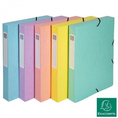 Portaprogetti dorso 40 carta Exabox colori pastello
