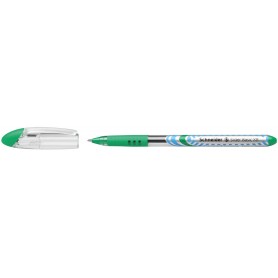 PENNA A SFERA SLIDER BASIC USA E GETTA CON CAPPUCCIO TRATTO XB. COLORE VERDE  - INCHIOSTRO LIQUIDO