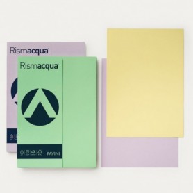 risma carta colorata RISMACQUA 100 Fogli Ghiaccio 12 A4 21x29,7  - 90Gr