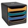 BIG BOX classic NEO DECO - Cassettiera 4 cassetti - Dimensioni : Prof. 34,7 x Larg. 27,8 x Alt. 27,1 cm