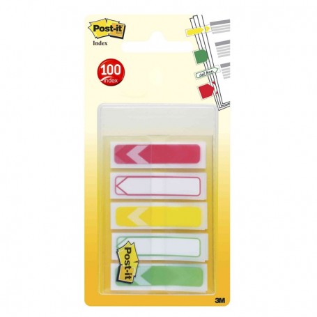 MINISET 100 POST-IT INDEX 684-4ARR1EU FORMATO FRECCIA