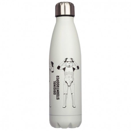 Bottiglia Termica Acciaio 500 ml - Stormtrooper Bianco