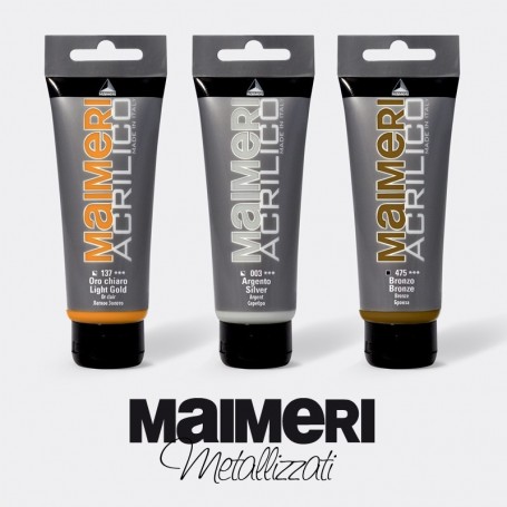 MAIMERI METAL ACRILICO 75 ml Argento antico