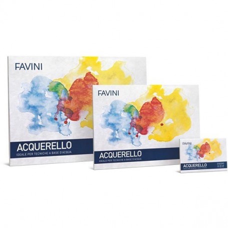 Blocco ACQUERELLO 10fg 340gr 25x35cm FAVINI