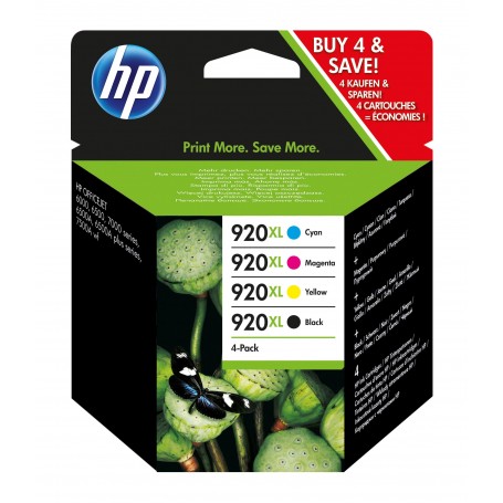 Multipack HP 920 XL Nero Ciano Magenta Giallo alta capacità