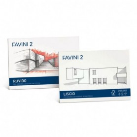 FOGLI "FAVINI 2": BLOCCO LISCIO NEUTRO  D3 33X48cm - 10fogli ï¿½ 110gr