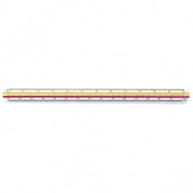 SCALIMETRO ISOTECK ARDA 30CM PER ARREDAMENTO -SCALE 1:20-25-50-75-100-125-